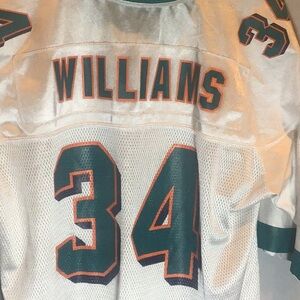 Reebok Ricky Williams Dolphins football jersey
